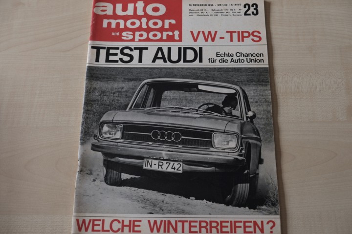 Deckblatt Auto Motor und Sport (23/1965)